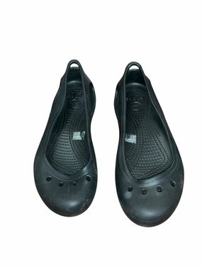 Crocs Black Ballet Flats Slip On Comfort Shoes Women’s 9